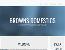 Tablet Screenshot of brownsdomestics.com